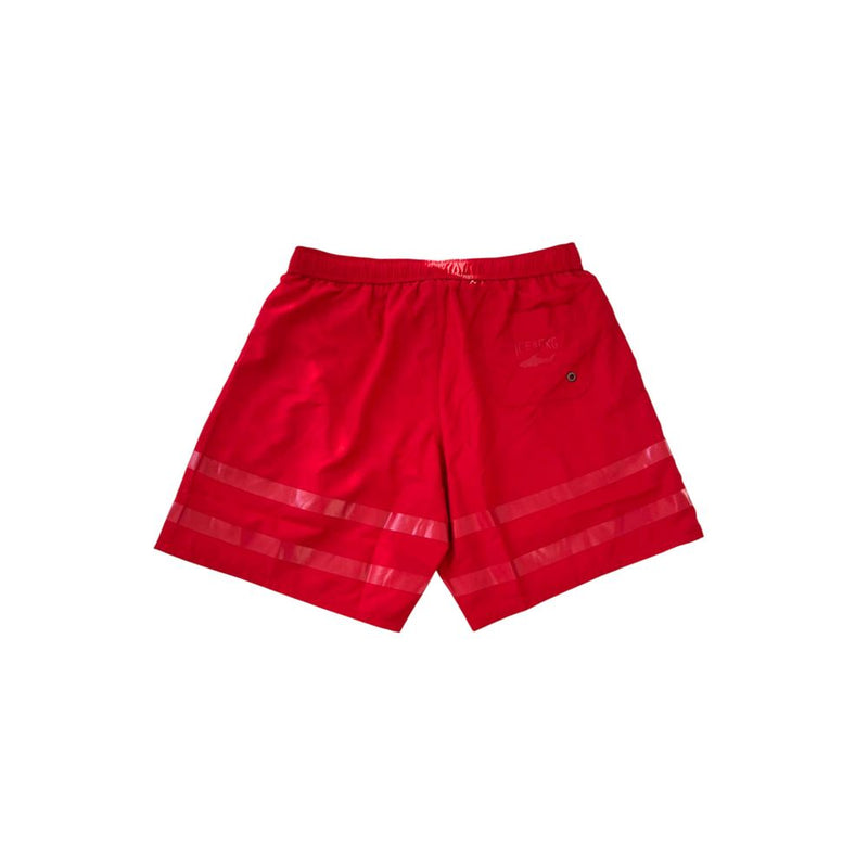 Iceberg Red Polyester Men Swim Short - Stylish & Comfortable