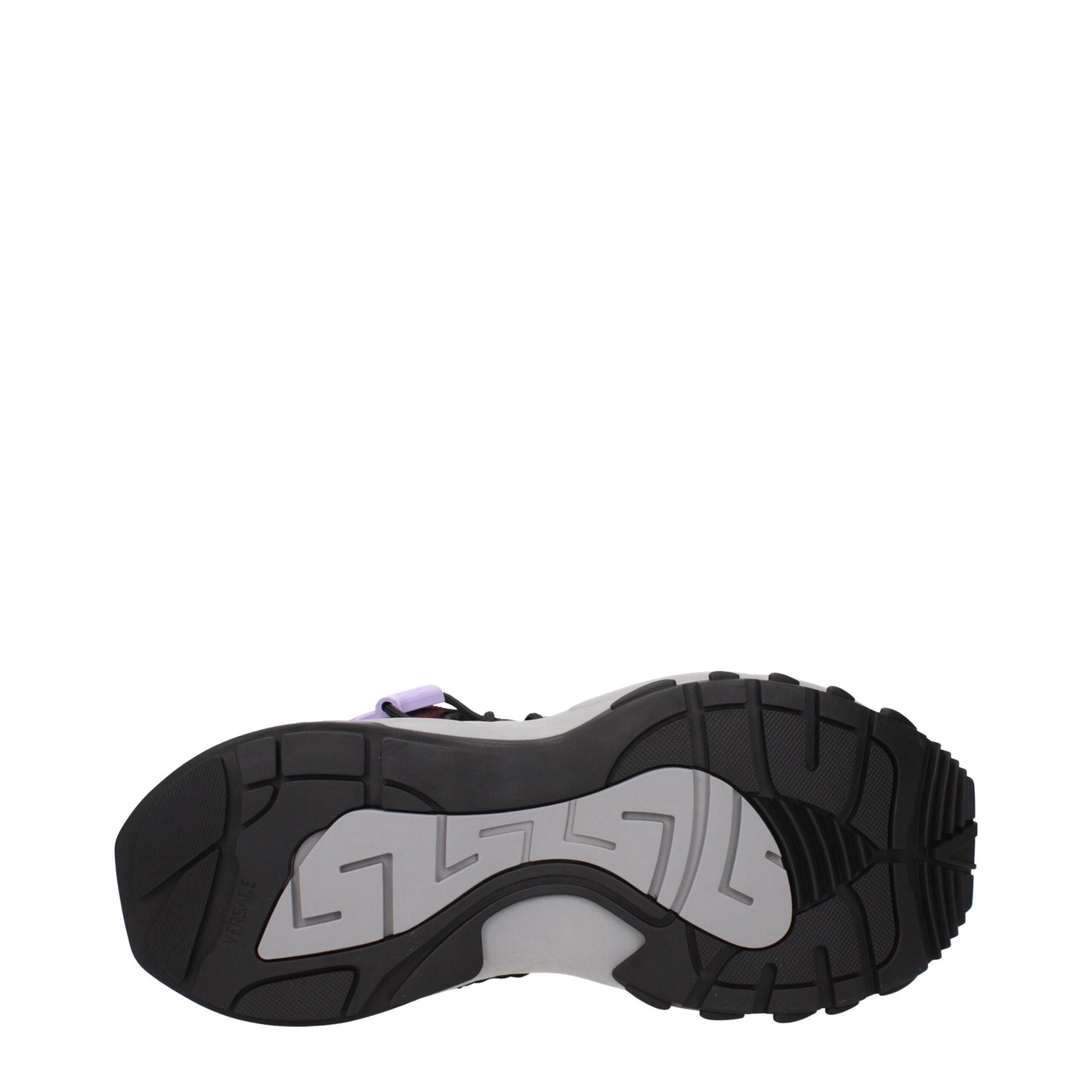 Sneakers de sport en cuir multicolore Versace