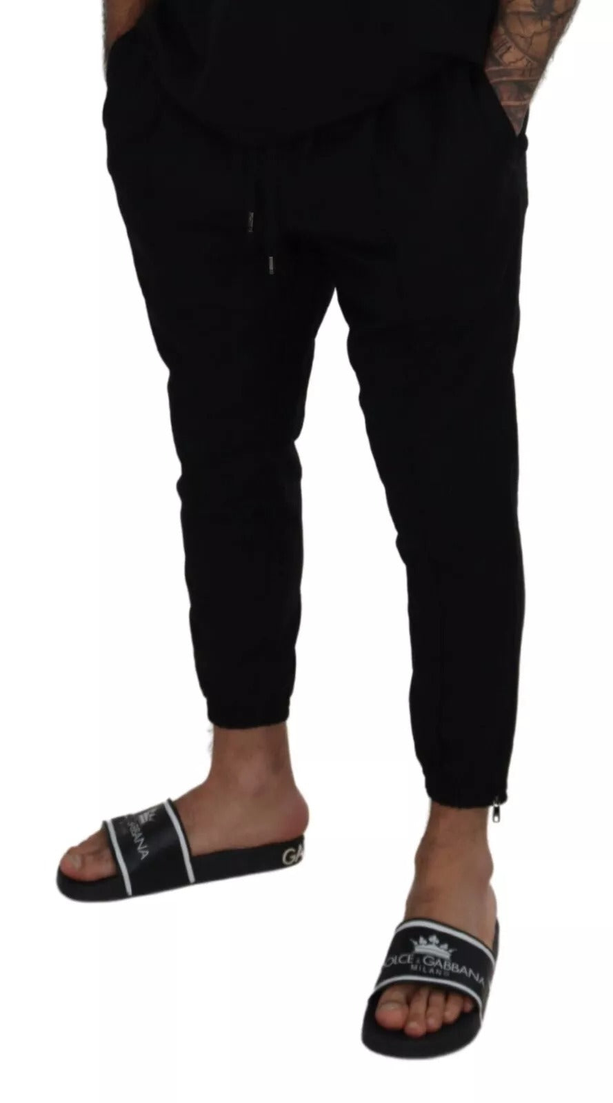 Pantalon de jogging en laine noir de Dolce &amp; Gabbana