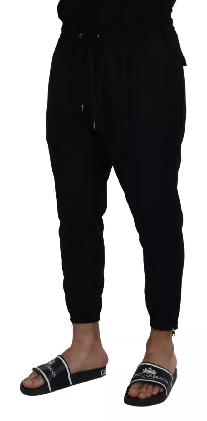 Pantalon de jogging en laine noir de Dolce &amp; Gabbana