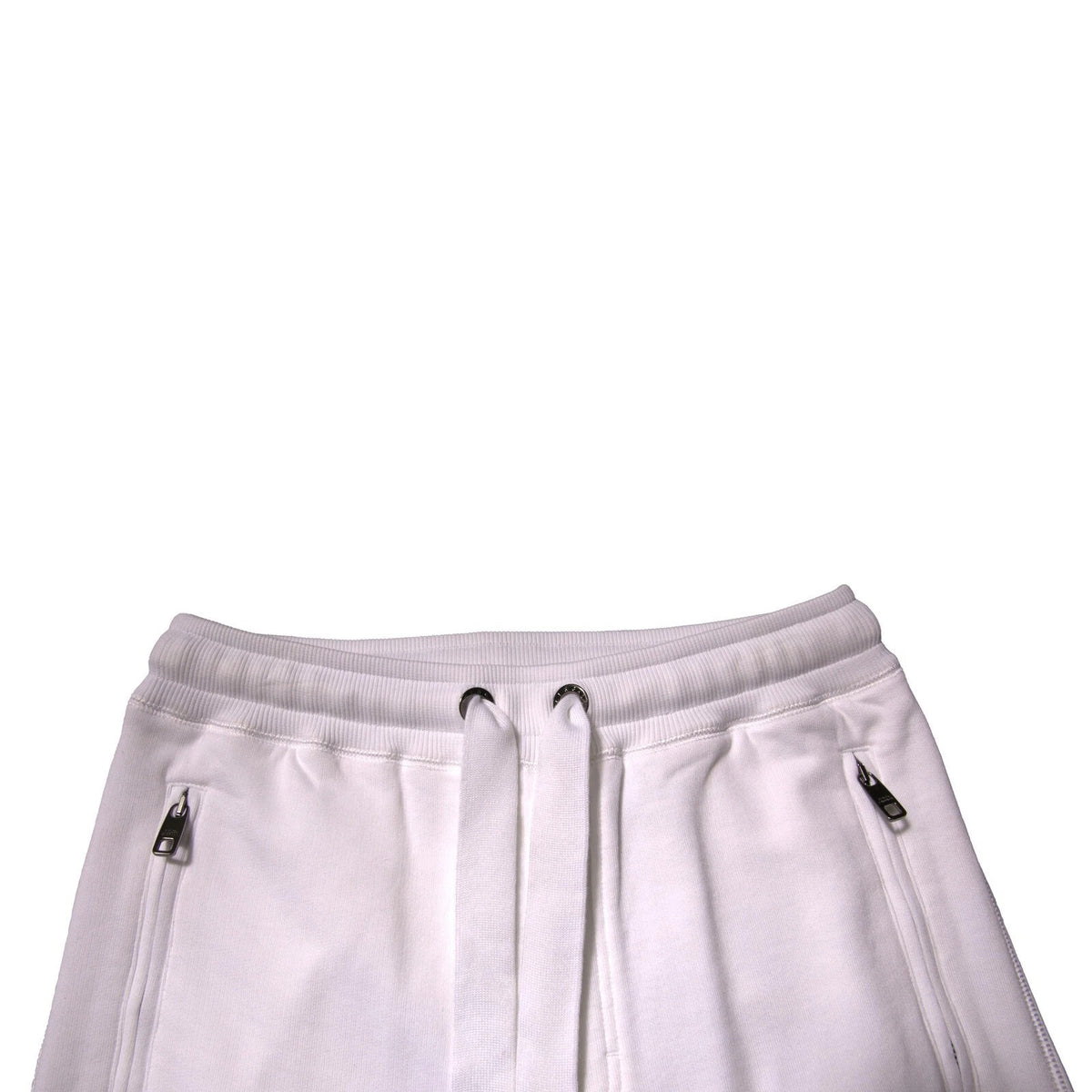 Pantalon de jogging en coton Dolce &amp; Gabbana avec bande logo blanche.