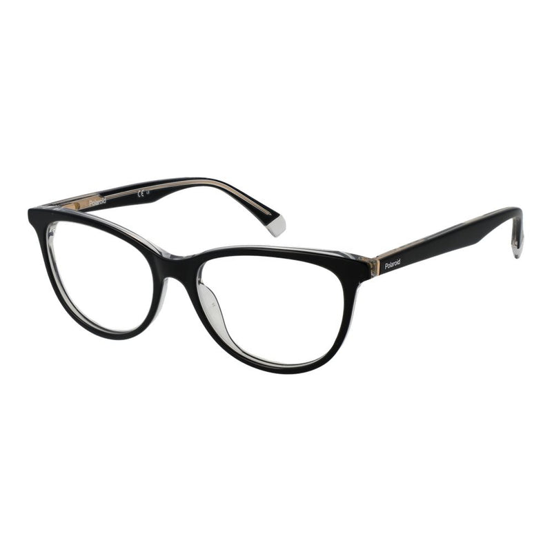Polaroid Black Women Glasses Frame - Stylish Oval Design