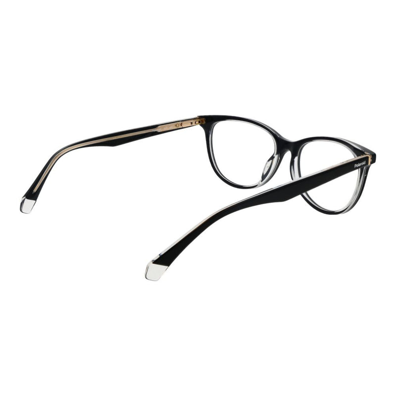 Polaroid Black Women Glasses Frame - Stylish Oval Design