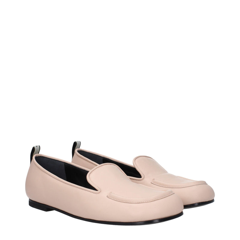 Premiata Pink Leather Slip-On Loafers for Women