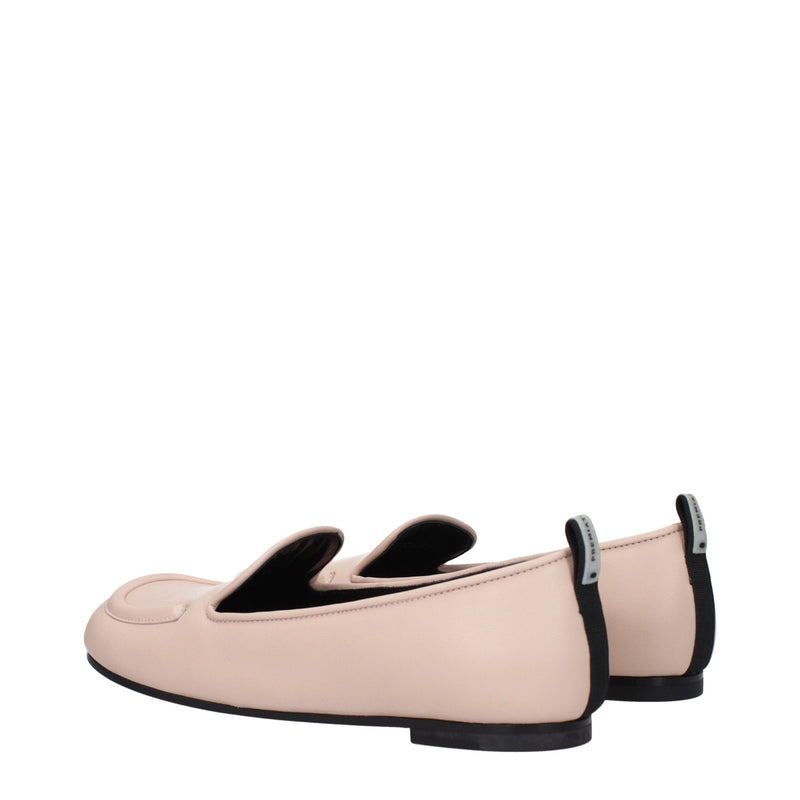 Premiata Pink Leather Slip-On Loafers for Women