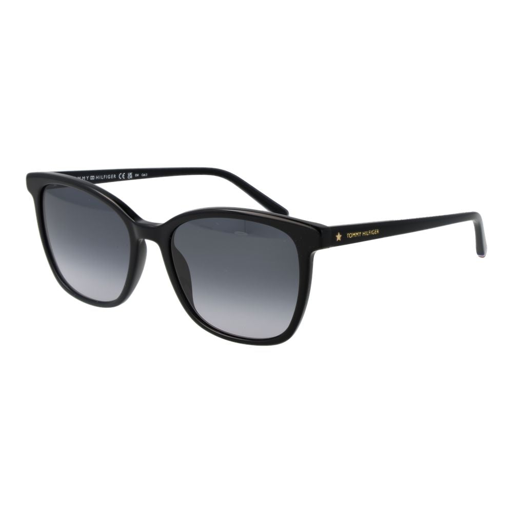 Tommy Hilfiger Black Women Sunglasses - Chic Square Design