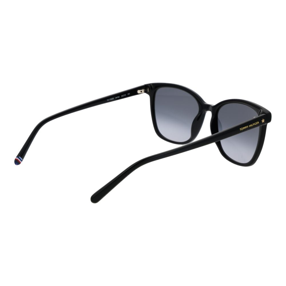 Tommy Hilfiger Black Women Sunglasses - Chic Square Design