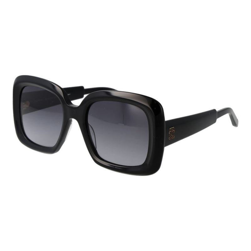Tommy Hilfiger Black Women Sunglasses - Stylish Square Design