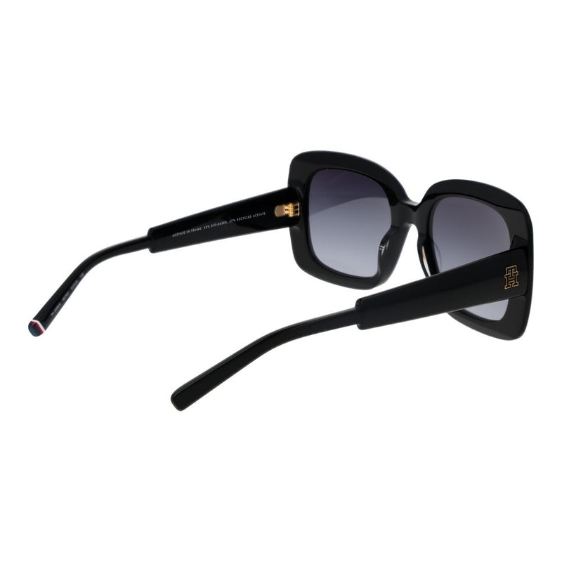Tommy Hilfiger Black Women Sunglasses - Stylish Square Design
