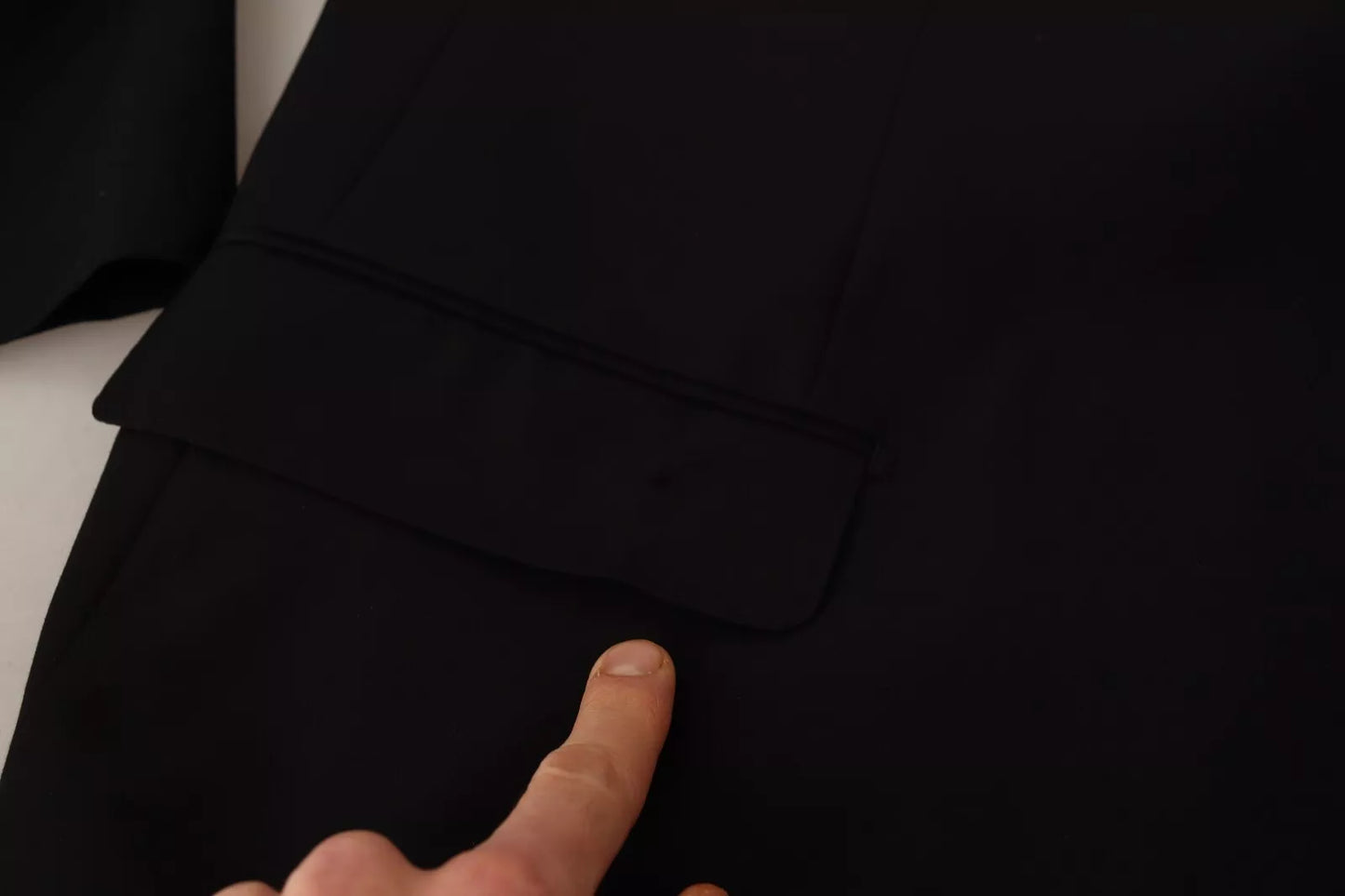 Costume 2 pièces bleu en polyester à simple boutonnage pour homme de Domenico Tagliente.