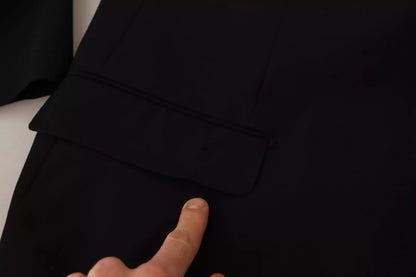 Costume 2 pièces bleu en polyester à simple boutonnage pour homme de Domenico Tagliente.