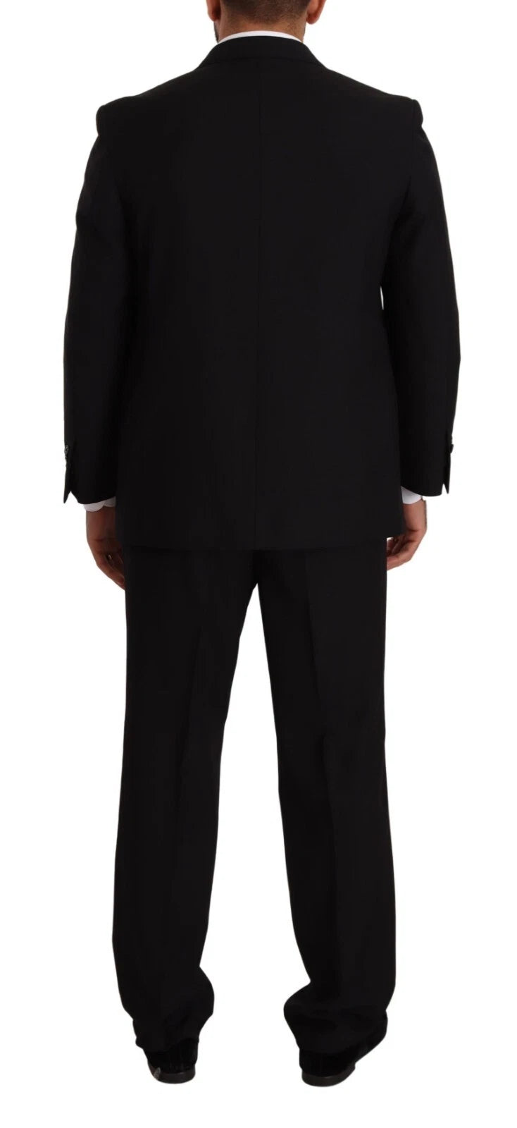 Costume 2 pièces bleu en polyester à simple boutonnage pour homme de Domenico Tagliente.