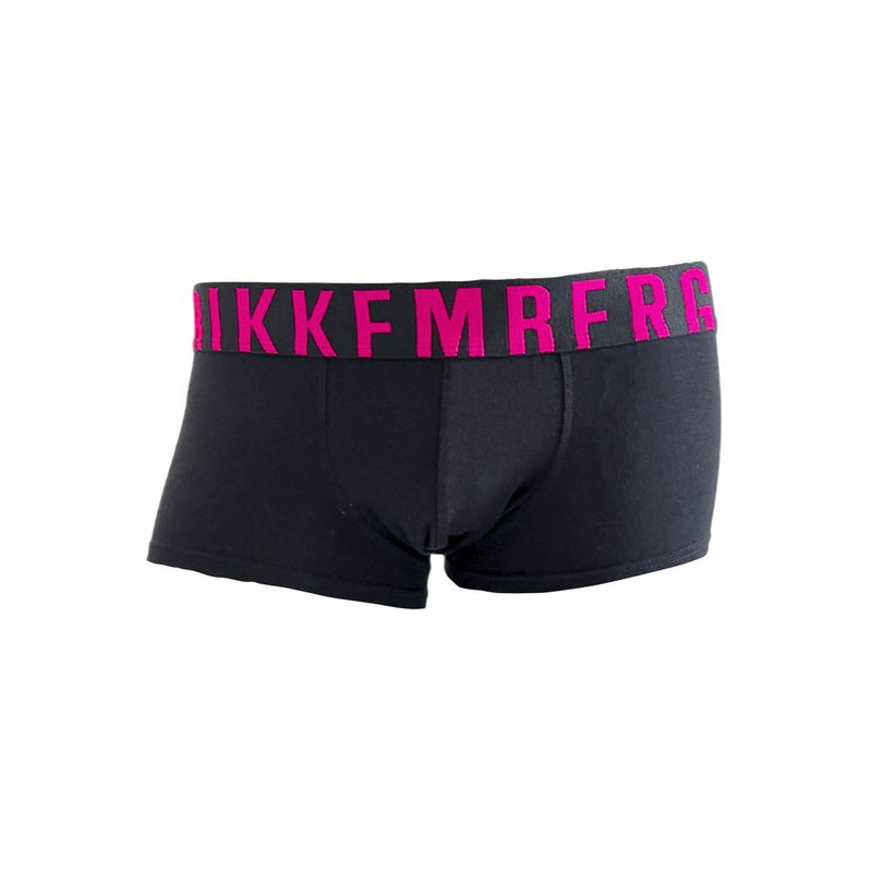 Bikkembergs Black Cotton Men Boxer - Luxury Comfort Underwear