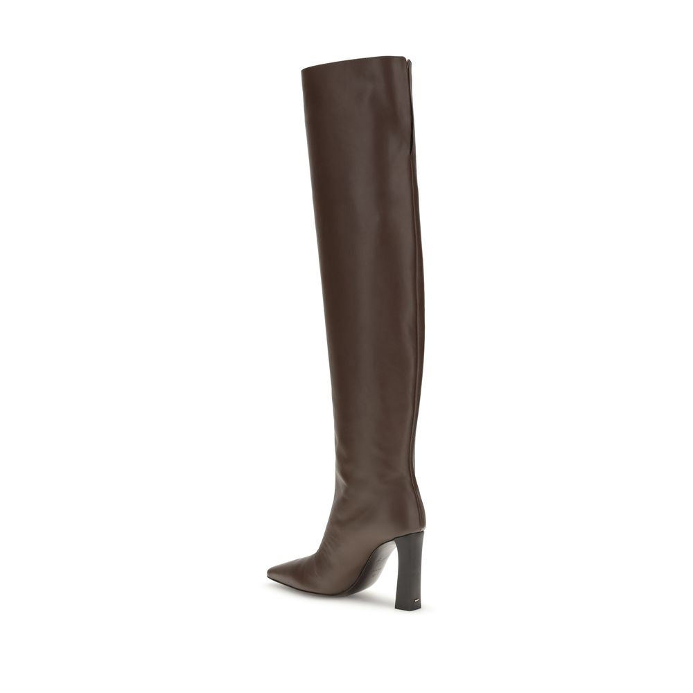 Bottines en cuir extra hautes de Giuseppe Zanotti