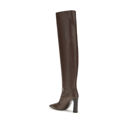 Bottines en cuir extra hautes de Giuseppe Zanotti
