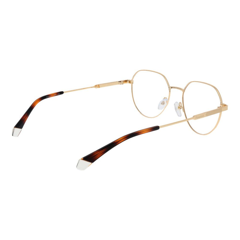 Polaroid Gold Men's Glasses Frame - Stylish Round Design