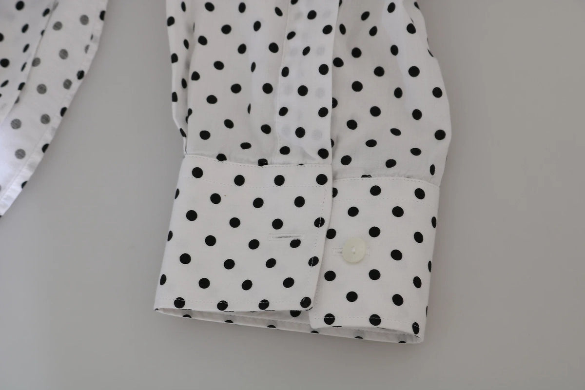 Robe blanche à pois Dolce &amp; Gabbana, chemise formelle Martini.