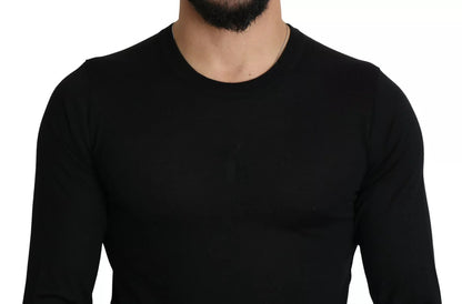 Pull en cachemire noir à col rond de Dolce &amp; Gabbana