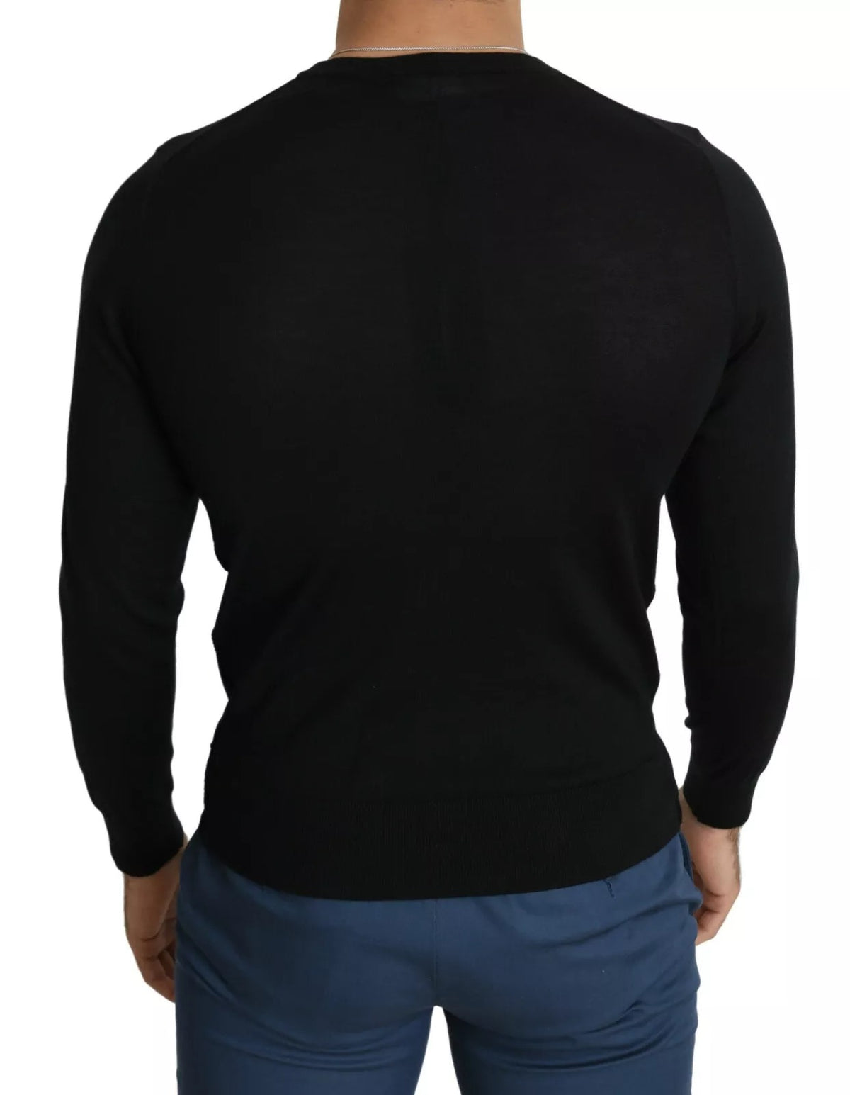 Pull en cachemire noir à col rond de Dolce &amp; Gabbana