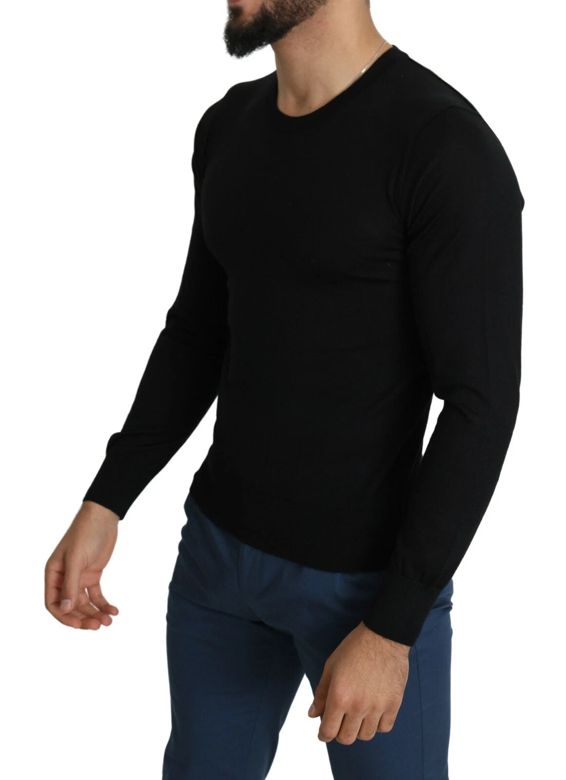 Pull en cachemire noir à col rond de Dolce &amp; Gabbana