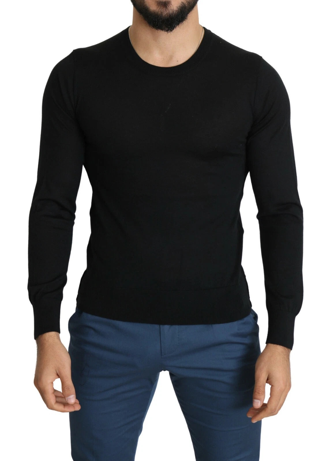 Pull en cachemire noir à col rond de Dolce &amp; Gabbana