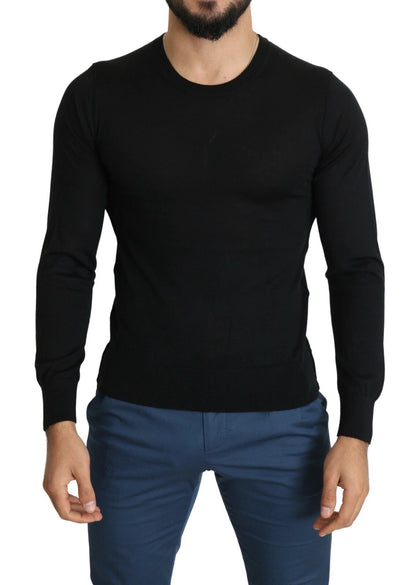 Pull en cachemire noir à col rond de Dolce &amp; Gabbana