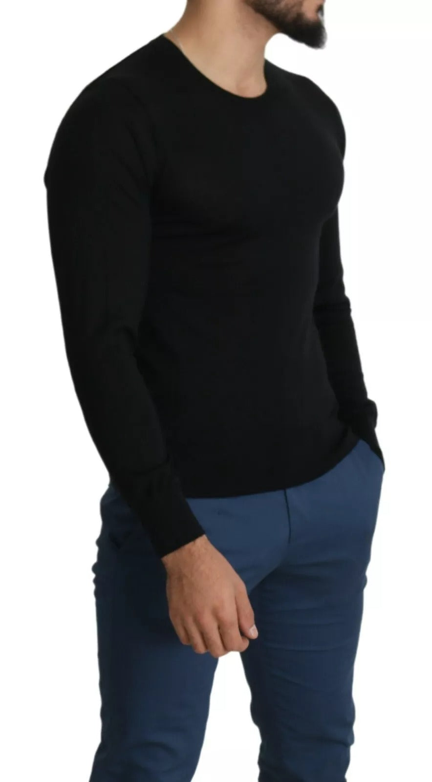 Pull en cachemire noir à col rond de Dolce &amp; Gabbana