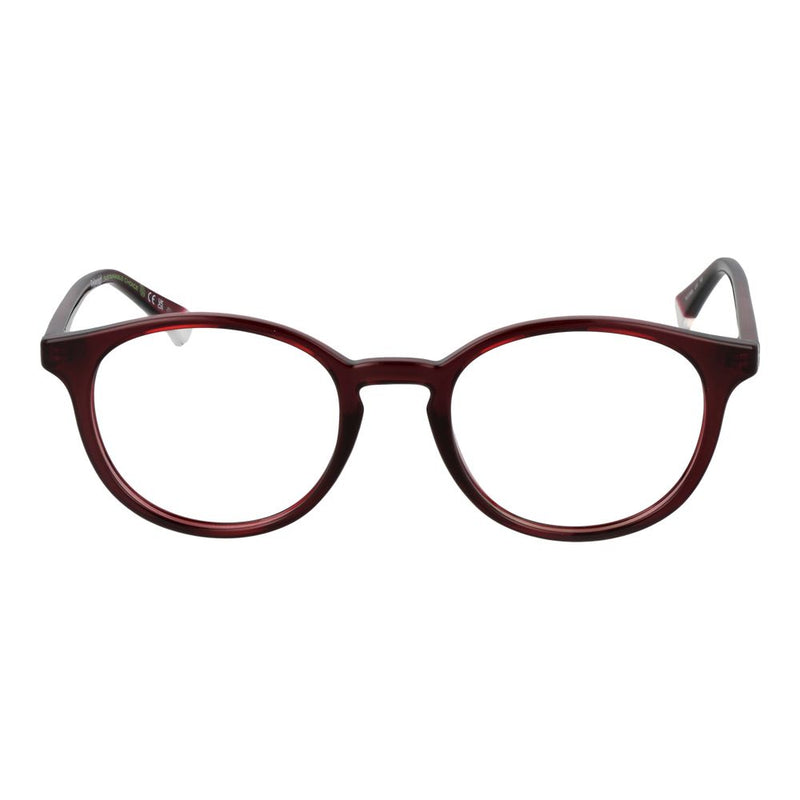 Polaroid Burgundy Unisex Glasses Frame - Stylish & Durable