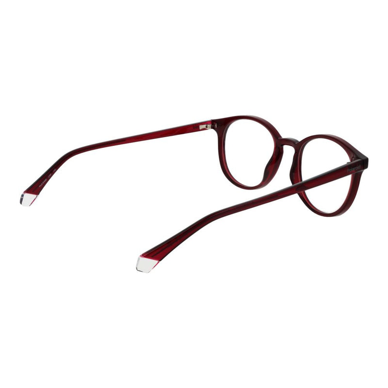 Polaroid Burgundy Unisex Glasses Frame - Stylish & Durable