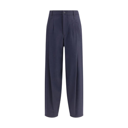 Pantalon en laine légère à simple pli de Giorgio Armani