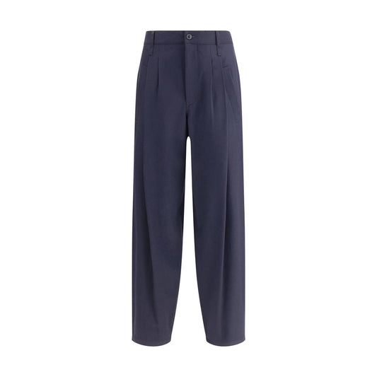 Pantalon en laine légère à simple pli de Giorgio Armani