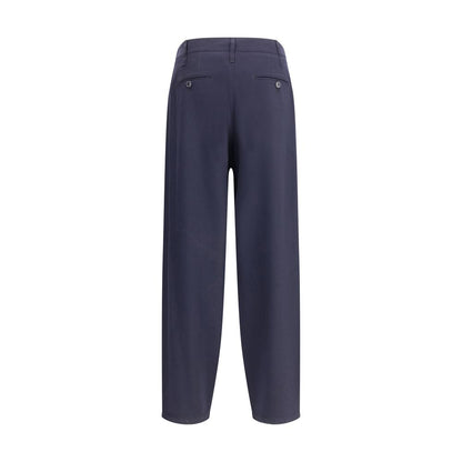 Pantalon en laine légère à simple pli de Giorgio Armani