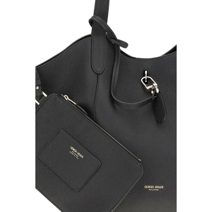 Sac à bandoulière moyen en daim Giorgio Armani