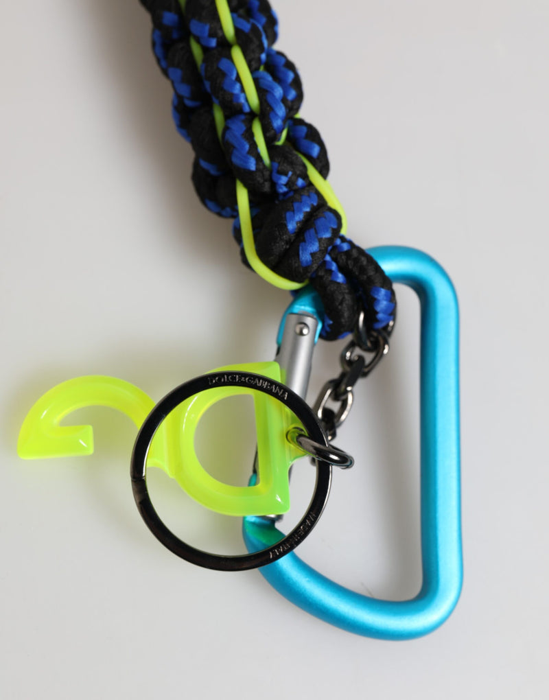 Dolce &amp; Gabbana sleutelhanger van gemengd polyester met DG-logo en gekleurde linten