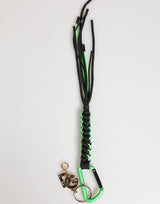 Porte-clés Dolce &amp; Gabbana en cordelette multicolore en polyester avec logo DG.