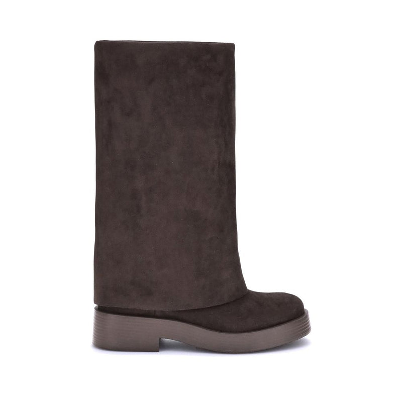 Casadei Charlie Boots - Élégantes en Suède Caroube pour Femmes