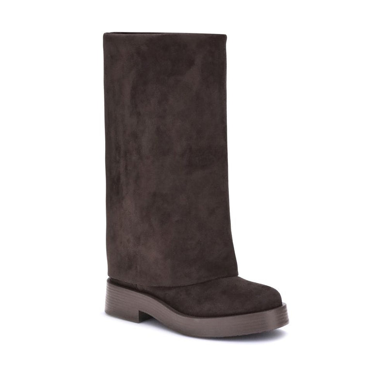 Casadei Charlie Boots - Élégantes en Suède Caroube pour Femmes
