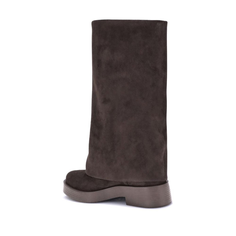 Casadei Charlie Boots - Élégantes en Suède Caroube pour Femmes