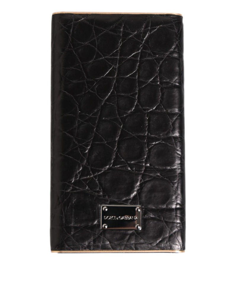 Dolce &amp; Gabbana Zwart Leer Exotic Skin 3000mAh Powerbank Oplader USB