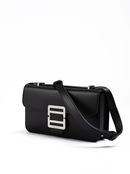 Sac bandoulière en cuir noir Ambush