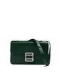 Sac bandoulière en cuir vert Ambush