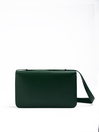 Sac bandoulière en cuir vert Ambush