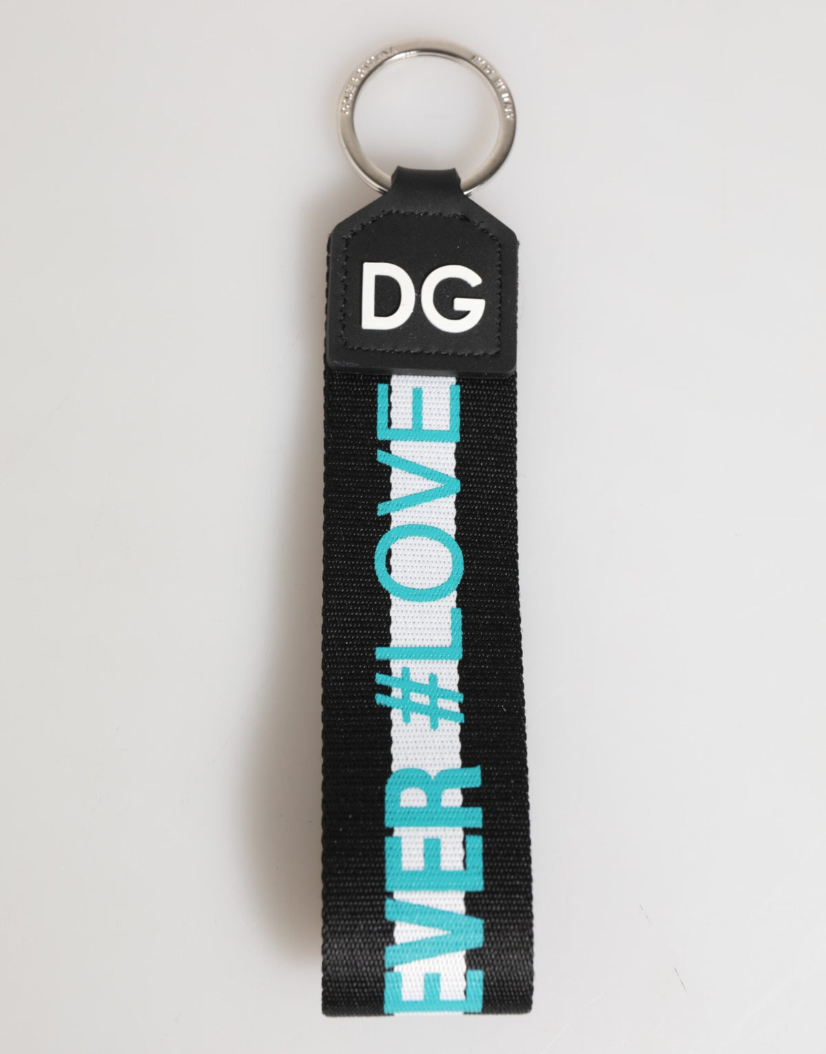 Porte-clés en laiton et polyester multicolore avec logo Dolce &amp; Gabbana