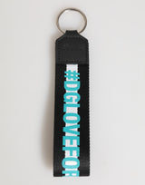 Porte-clés en laiton et polyester multicolore avec logo Dolce &amp; Gabbana
