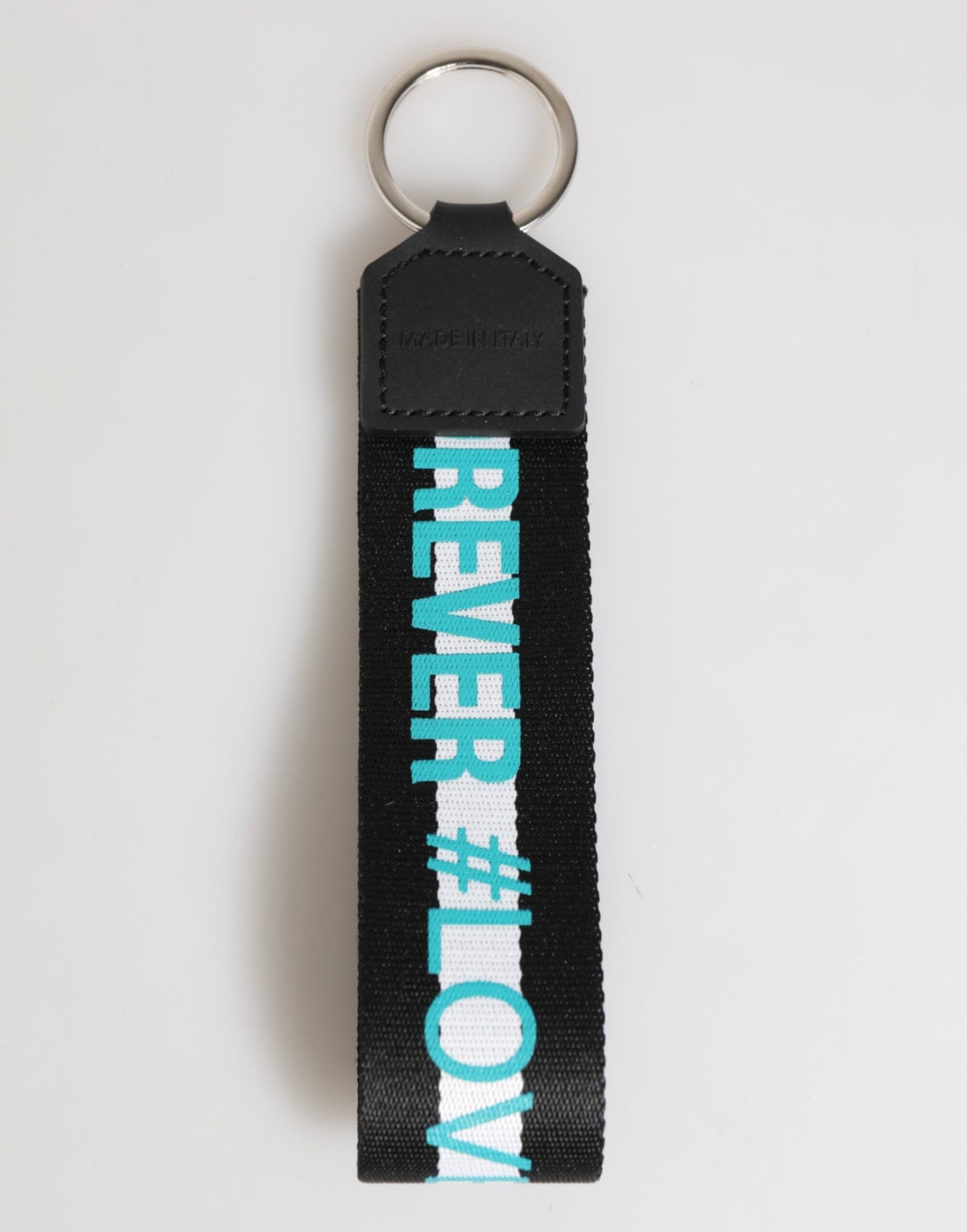 Porte-clés en laiton et polyester multicolore avec logo Dolce &amp; Gabbana