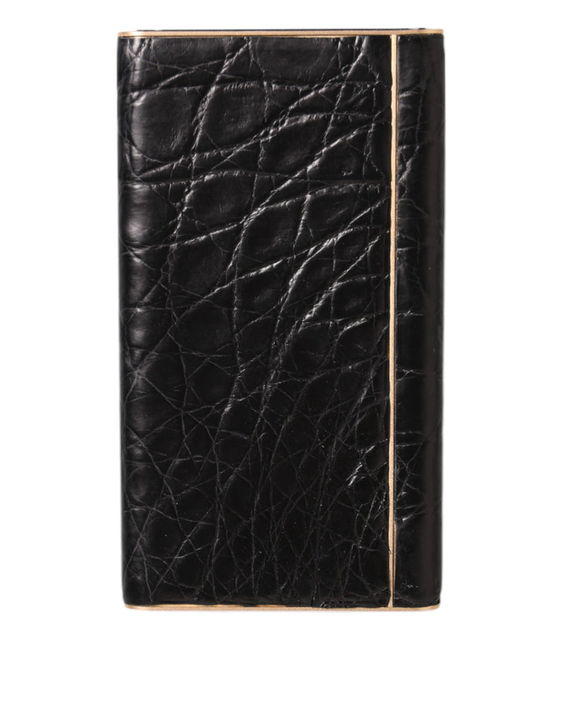 Dolce &amp; Gabbana Zwart Leren Reliëf Huid 3000mAh Powerbank Oplader USB