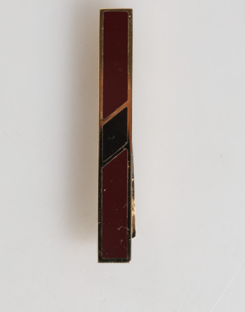 Épingle à cravate pour homme en laiton doré multicolore de Dolce &amp; Gabbana.
