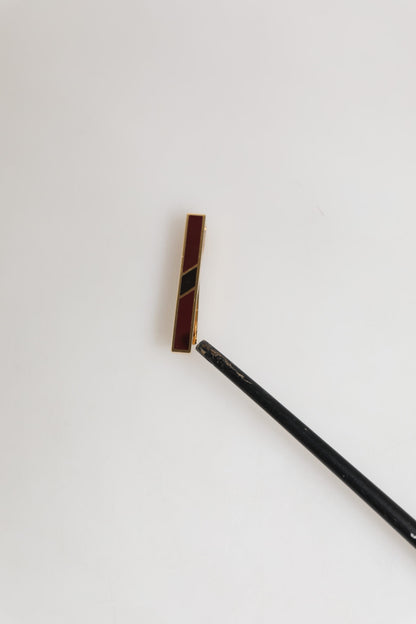 Épingle à cravate pour homme en laiton doré multicolore de Dolce &amp; Gabbana.