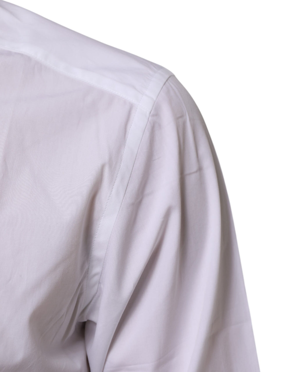 Chemise habillée homme Dolce &amp; Gabbana en coton blanc, coupe slim.