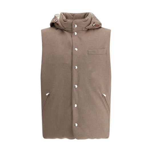 Gilet en laine et duvet Brunello Cucinelli